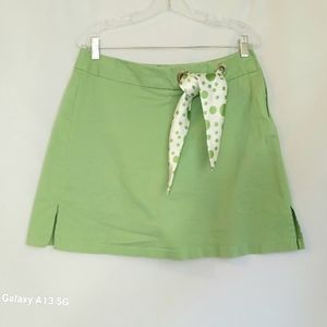 Larry Levine Stretch Women's Lime Green Skirt Skort Sz 12